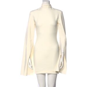 Solace London Cream Long Sleeve Dress